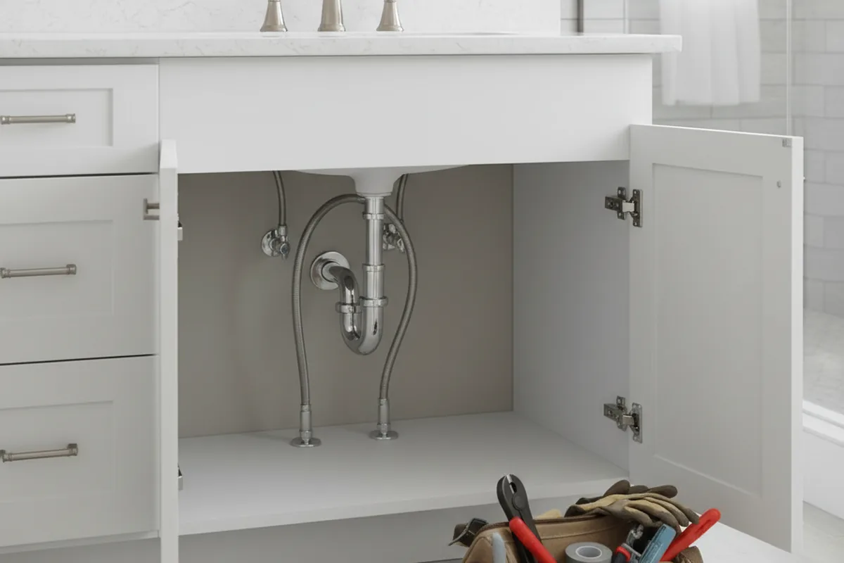 Finished fixture set after Gas Line Repair in Floyds Knobs